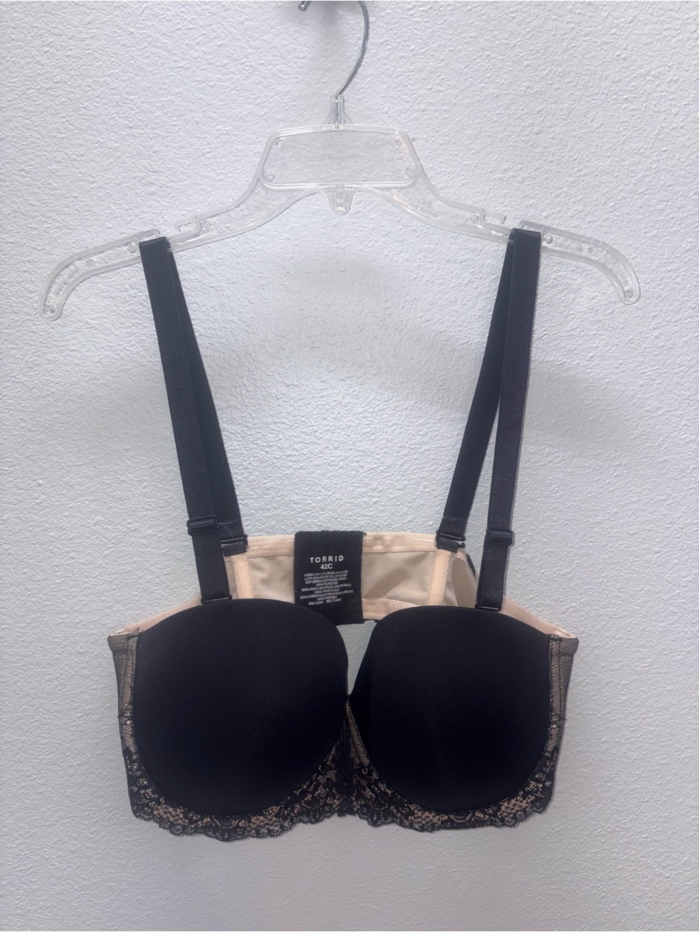 Torrid 44D Multi Way Black  Bra